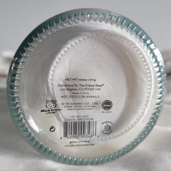 🚫SOLD🚫The Crème Shop x Hello Kitty Reusable Glass Jar w/Cotton Pads - Picture 7 of 8